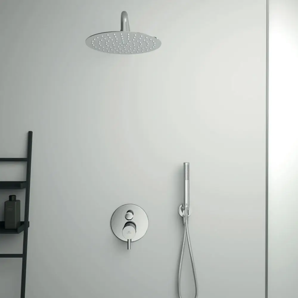 IS-Regenbrause-Idealrain-Luxe-d250mm-Edelstahl-gebuerstet-B0384MY gallery number 4